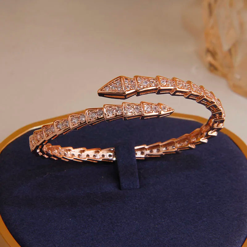 Luxe slangenarmband Goud/Zilver/Rosegoud