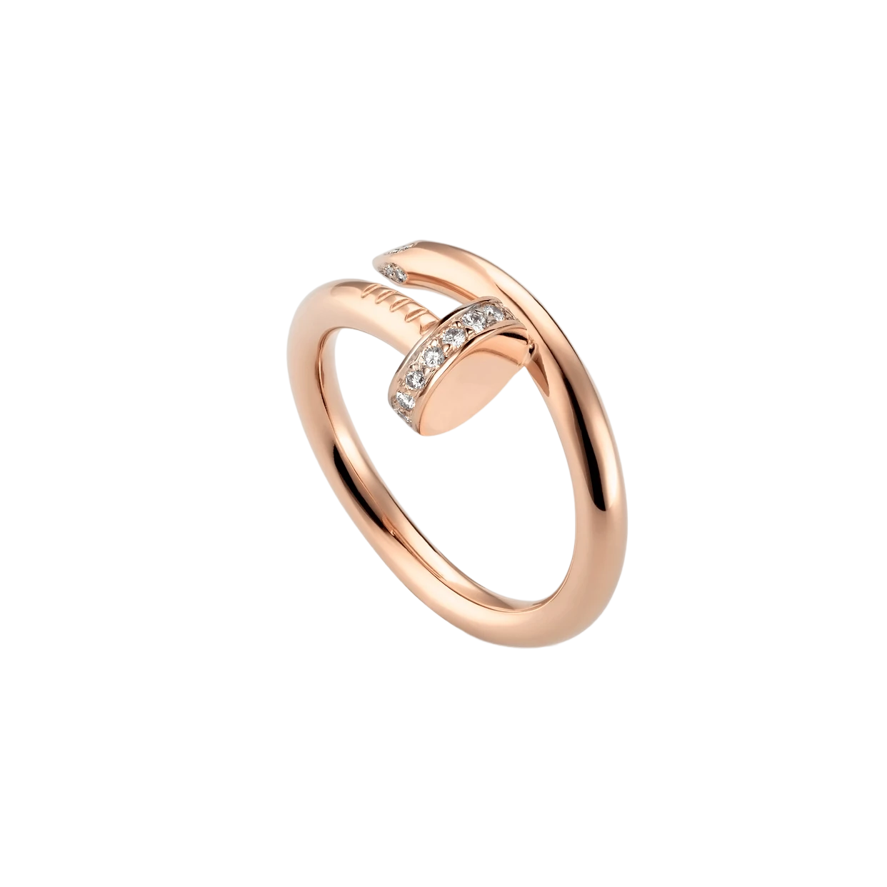 Roségouden nagelring